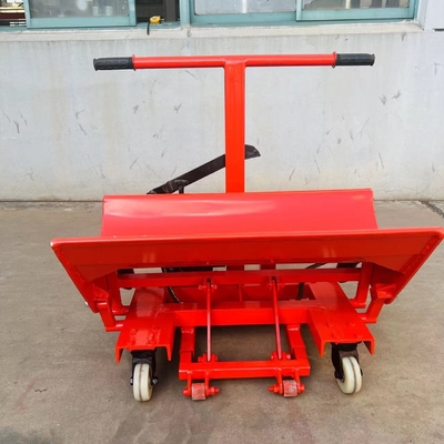 Textile Hydraulic Warp Beam Trolley Cloth Roll Doffing 300 - 500mm Diameter