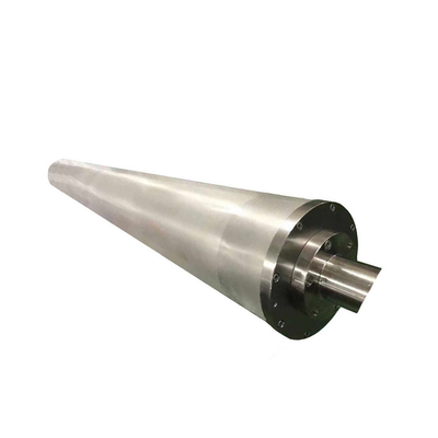 Stainless Steel Roller Shaft Fabric Loom Water Jet Loom Parts 100MM Flange