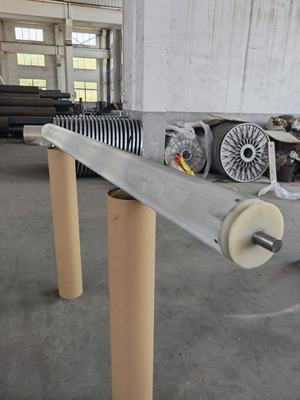 Air Jet Picanol Loom Spare Parts Seamless Steel Roller Shaft 120mm Flange