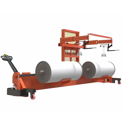 Textile Beam Gating Trolley Warp Beam Handling System Twin Hydraulic Beam Lifter