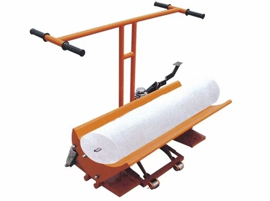 Hydraulic Fabric Pack Roll Doffing Trolley Easy Operation Handled