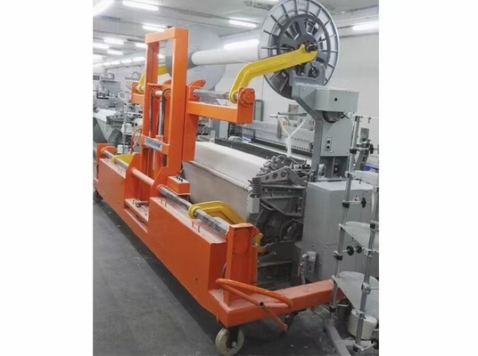 Manual Hydraulic Warp Beam Trolley Empty Upper And Bottom Beams Carried Together