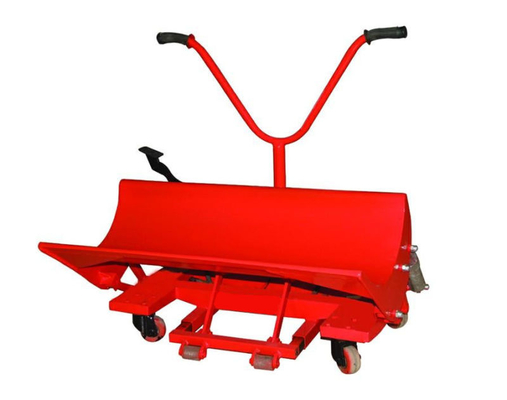Yellow Warp Beam Pallet Truck Horizontal Transport Manual Fabric Pack And Roll Doffing Trolley
