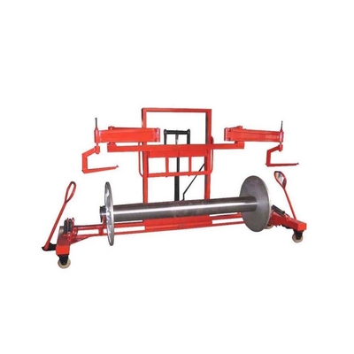 0.25kw Four Wheel Warp Beam Trolley Red Beam Lifting Trolley