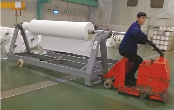 Hyd Pallet Type Warp Beam Trolley Platform High Utilization Electric