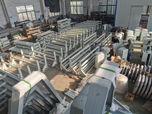 Electric Motor Fabric Winding Machine 380v Customer Settings A-Frame Cloth Rolling